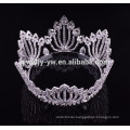 Fancy Haarzusätze voller runder Rhinestone Braut-Tiara Hochzeit Haar Krone